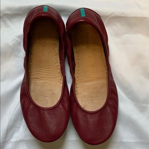 Tieks in Burgundy Leather